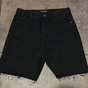 Men's Black Denim Shorts